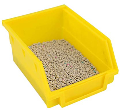 POPETPOP Hamster Sand Bathroom Large-Chinchilla Dust Bath Plastic Sand Bath Container Hamster Toilet/Bathtub/Sandbox-Random Color Size S