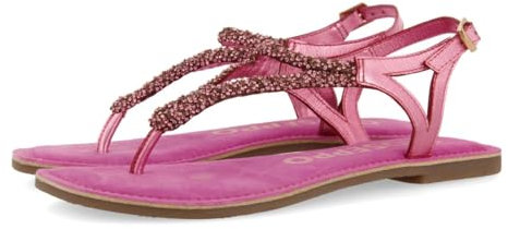 GIOSEPPO Sandalias Fucsia DE Piel con PEDRERÍA para Mujer POUSSAN