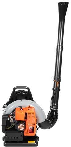 Benzin LaubbläSer Rucksack 2700w-Zweitaktgenerator, Mit Niedriger Kraftstoffverbrauch Lange Arbeitszeiten Verstellbarer Schultergurt