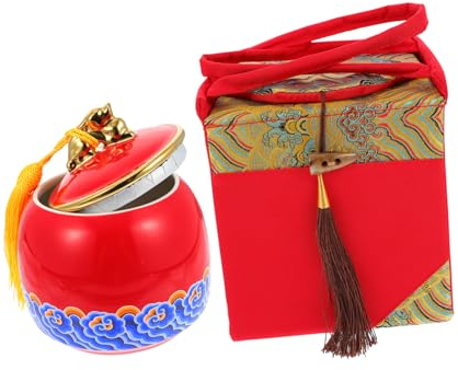 Cabilock Juego De Lata Creativa Para Guardar Té Lata Para Té Tradicional Tarro Para Especias