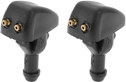 VekAuto 2 Pcs Boquilla De Lavaparabrisas Adecuado Para Ford Transit 1991-2000 ABS Negro Boquillas De Rociado De Parabrisas Delanteras Chorro De Lavado De Parabrisas No.86Vb17666Bb