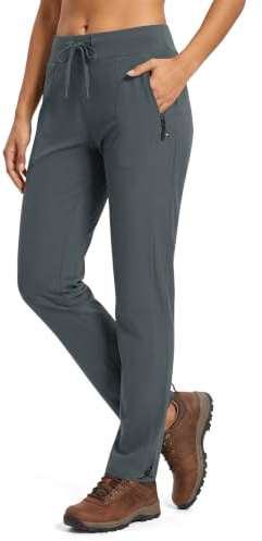 donhobo Pantalon de randonnée pour femme - Léger - Séchage rapide - Respirant - Protection UV - Stretch - Pantalon de trekking - Pantalon fonctionnel