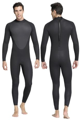 MDSIOKHJ Neopren Jacke Neoprenanzug 5MM Langarm Neopren Herren Einteiliger Badeanzug Speerfischen Unterwasser Jagd Tauchen Anzug(XL)