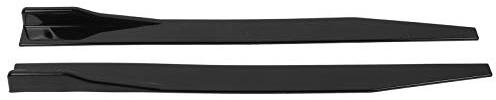ACOGEDO Difusor Universal de Aletas Separadoras de Faldón Lateral de Coche de 2 Piezas - Kit de Carrocería Aerodinámico en Polipropileno Brillante de 120 Cm para Berlina con Portón Trasero, Coupé