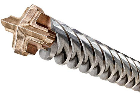 Dewalt SDS-Max Elite Hammerbohrer DT60825 (25x540x400mm, mit Vier-Schneiden-Geometrie, Vollhartmetall-Spitzen & Iron Blast Technologie, für den Einsatz in Beton, Mauerwerk, Natur- & Kunststein)