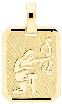 My Gold Damen Herren Sternzeichen Anhänger SCHÜTZE Gold 333 (Ohne Kette) Echtes Gelbgold (8 Karat) Platte 21mm x 12mm Gaudino A-04400-G303-Sch