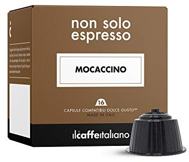 Il Caffè Italiano Dolce Gusto Mocaccino-kompatibla kapslar - 64 st | Kaffe med choklad och mjölk | Dolce Gusto-kompatibla kapslar Tillverkade i Italien | Frhome