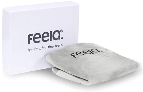 feela.® Sittkudde skydd för ortopedisk sittdyna (silver, velboa)
