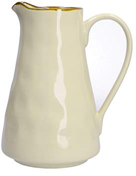 Thun Rose & Tulipani, Brocca Grande Blu Avorio in Ceramica Dipinta a Mano, Linea Concerto, Capienza 1.7L