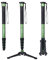 Einbeinstativ, Moman MA66 Kamera Monopod mit Standspinne Reisestativ Kohlefaser Kompakter Tragbarer Fotografie Stative 5 Abschnitte bis zu 168 cm Nutzlast 10kg für DSLR Gopro Camcorder, Schwarz Grün