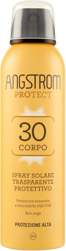 Angstrom Protect Spray Solare Trasparente Protettivo Corpo SPF 30, 200 ml