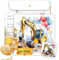 TOBJA Bagger Einladungskarten Kindergeburtstag Junge | XXL Bagger Geburtstagseinladungen jungen 15 x 15 cm | 10er Set mit Umschlägen & Stickern | Einladungskarten Geburtstag