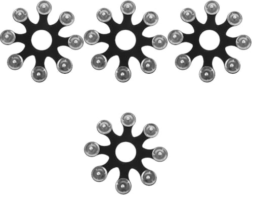 Generisk 4 st trumset trumma cymbal hihat tamburin hihat cymbal ring trumma hihat tillbehör trumma cymbaltillbehör cymbal hihat klocka cymbal amburin trumma hihat tillbehör cymbal klocka