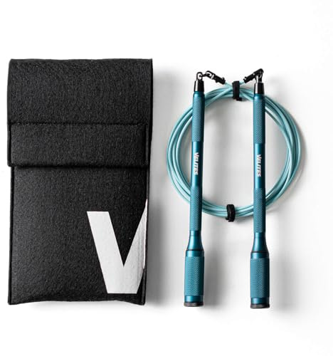 Velites Corde Cyclone pour CrossFit et Entraînement, Sauts Doubles, Bleu