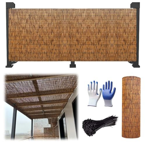 Brezo Ocultacion Jardin Exterior Rollo De Valla De Caña De Bambu Decoracion Valla Natural Cañizo Terraza Privacidad Balcon Exterior Rollos De Cerca De Caña Mimbre Ocultacion Celosias Decorativas