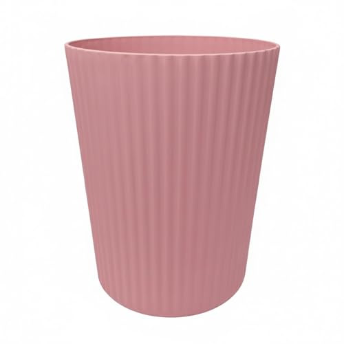 Sinoba Papierkorb ANX Mülleimer Abfalleimer Papiereimer aus stabilem Kunststoff ideal für Kinderzimmer Büro Küche Höhe 27,8 cm 9L (Pink)