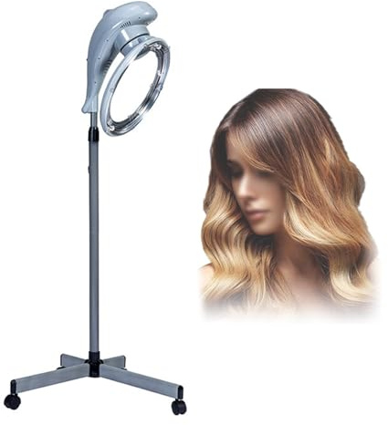 Máquina De Teñido De Cabello Para Peluquería De 950 W, 0-60 Min, Temperatura Ajustable A 80°, Con Ruedas Y Altura Ajustable, Equipo Profesional De Peluquería.,A