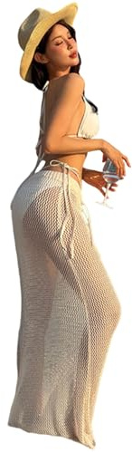 Hangsu Paquete de 3 piezas de ropa de playa transpirable, tankini largo para cubrir y atar a los lados para mujer, actividad, cómodo cubierta de playa