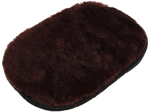 VILLCASE Panno per Lucidare Stivali in Pelle Guanto in Pelliccia di Agnello, Grande Formato per Pulizia e Lucidatura, per Cura della Pelle e Rimozione della in Casa e Auto