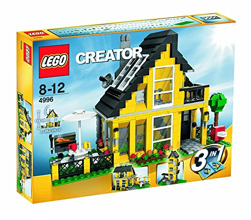 Lego Creator 4996 - Ferienhaus - 3-in-1 Bauset für Kreativen BAU- und Spielspaß – Traumhaftes Ferienhaus mit Zubehör für Abenteuerliche Szenen