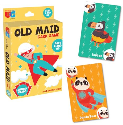 University Games 1407 Old Maid Card Game, Jumbo Size