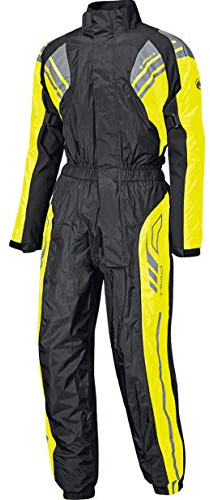 Held Regenkombi Motorrad Regenbekleidung Regenanzug Flood Regenkombi schwarz/neon-gelb XXL, Unisex, Multipurpose, Ganzjährig, Textil