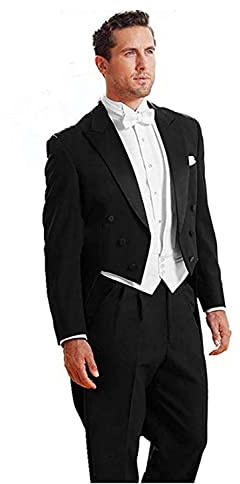 Yaflonjaa Herr Kavajer Frack Blazer Topp Slag för Bankett Bröllopsfest Jacka