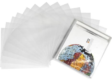 50 custodie esterne per CD/DVD, in plastica trasparente, antipolvere, antistatiche, adatte per riporre e proteggere CD e DVD
