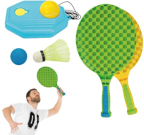 ETUCYNG Set di racchette da badminton per bambini e adulti, set di racchette da badminton per bambini, set di racchette da tennis per bambini, racchetta leggera e antiscivolo con comoda impugnatura