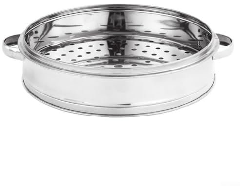 Steamer Insert Pans Stainless Steel Steamer Pot Kitchen Food Steamer Basket Insert, for Rice Vegetables Meat Fish Dumplings Dim Sum(18cm Steamer)