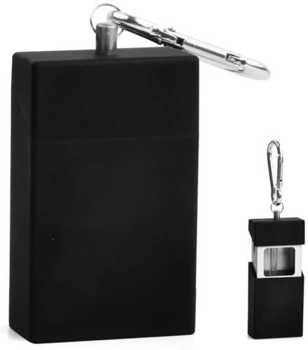 Portacenere Portatile, Portacenere Portatile da Tasca, Posacenere da Spiaggia Riutilizzabile, Posacenere Tascabile in Metallo, Porta Mozziconi Tascabile Inodore, per Viaggi, Fumatori, Escursioni