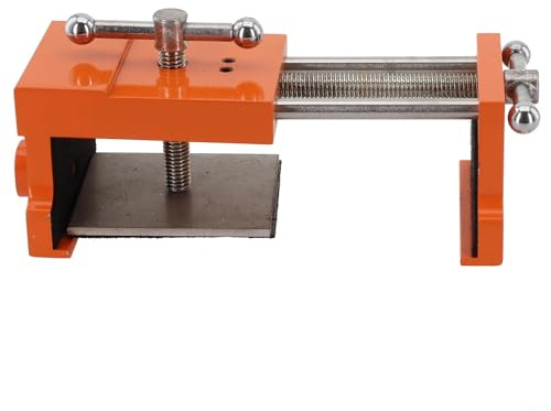 Pince d'installation d'armoire en alliage d'aluminium pour perçage et poinçonnage du bois, compatible avec le cadre de façade d'armoire de cuisine, comprend un perçage flexible (orange)