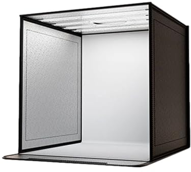 Fotobelysning: vikbar fotostudio, med LED-belysning, 44 x 44 cm tillbehör