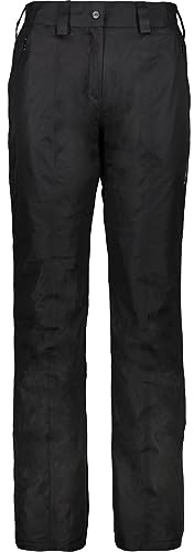 CMP Pantaloni Sci In Twill da Donna, Nero, L