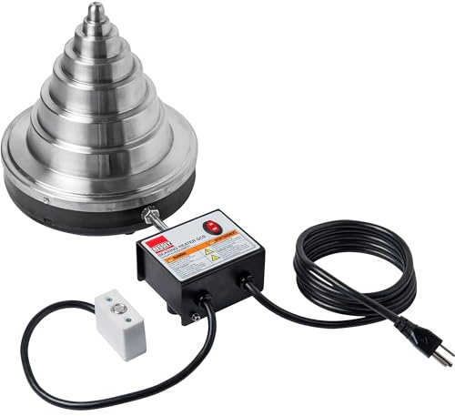 BESSEY GCS-NCB Bearing Heater Cone Style with 3/8 - 8 1/4 capacity, Silver/Black