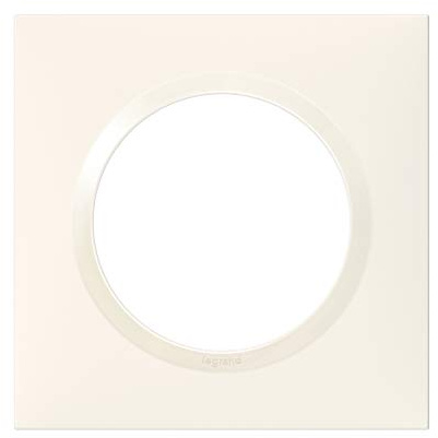 LEGRAND - Plaque dooxie Carrée - Plaque de Finition pour Prises et Interrupteurs dooxie - Fabriqué En France - 1 Poste - Blanc