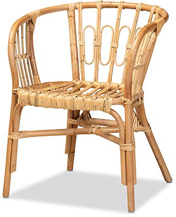 Bali & pari Luxio Modern and Contemporary Natural Rattan Dining Chair