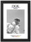 Online-GalleryKing OGK Holz Bilderrahmen 50 x 150 cm in Kiefer Schwarz | Foto | Poster | Puzzle | Galerie | Rahmen