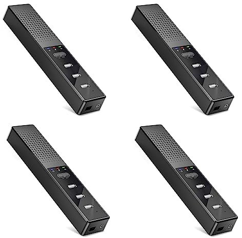 Speesy 4 altavoces de ordenador 3 en 1 con micrófono y altavoz de conferencia USB, mini PC para videoconferencia