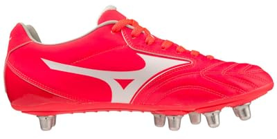 Mizuno Unisex Waitangi II PS Scarpe Rugby, FieryCoral 2 White, 45 EU, Fierycoral 2 White, 45 EU