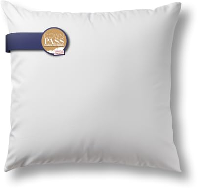 Bestlivings Made in Germany Feder Kopfkissen - 80x80cm Schlafkissen mit Downpass-Zertifizierung (Qualität und Tierschutz) - ÖKO TEX - 100% feiner Baummwoll Bezug