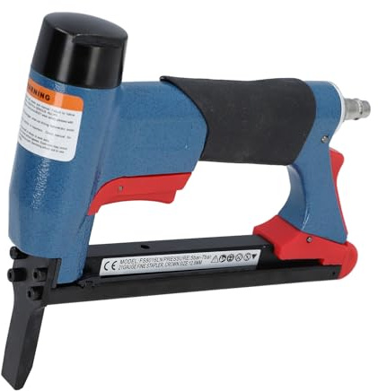 Mavaol Graffatrice pneumatica Calibro 21, Cucitrice pneumatica per punti da 1/4 a 5/8 di pollice, capacità di 140 punti, per la lavorazione del legno e progetti di mobili