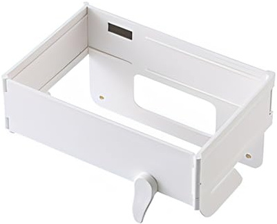 MiOYOOW Supporto per la Spazzatura Pieghevole, con Chiusura Magnetica, Porta Sacchetti per la Plastica con Bottone a Pressione di Fissaggio per Porte di Armadi da Cucina