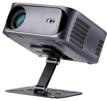 iSinbox Projektor-Klappständer, Mini-Deckenwandprojektor-Montageständer, ultrakompakter Klappständer, einfache Einrichtung mit 180-Grad-Drehung, geringes Gewicht von 295g(nur Stehen)