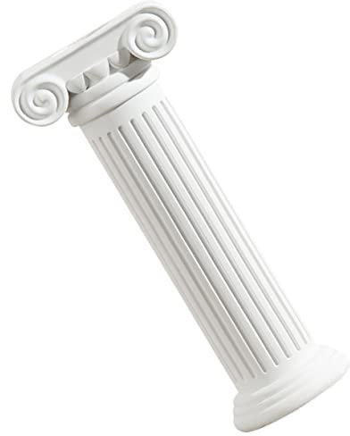 BEBEMOKO Flower Roman Pillar Home Decor Vintage Style Decorative Centerpiece for Wedding Farmhouse Decor Resin Statue Flower Vase