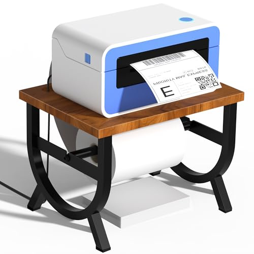 Soporte de etiquetas para rollos y etiquetas plegables en ventilador, soporte de etiquetas térmicas, soporte de rollo de etiquetas para impresora térmica de escritorio, suministros de accesorios de
