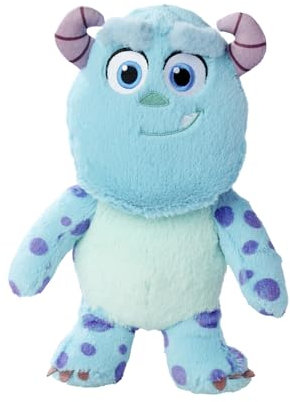 Simba Toys - Disney Pixar Flufflets Sulley Plüschtier 25 cm – Flauschiges Kuschelmonster aus Monster AG – detailreiches Plüschspielzeug für Kinder ab 0 Jahren – zum Sammeln und Schmusen