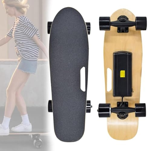Skateboard elettrici, Longboard Cruiser con telecomando, motore da 350 W, velocità massima 22 km, autonomia 8 km, regolazione a 3 velocità, skateboard elettrici per adulti, principianti, bambini