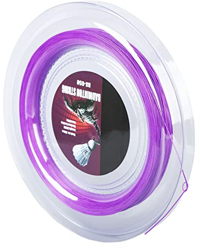 Xiuganpo Corda di Ricambio Resistente All'usura per Bobina di Racchetta da Badminton per Giocatori da 22-26 Libbre (PURPLE)