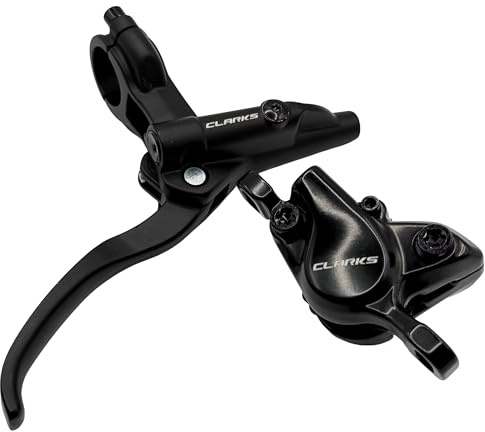 Clarks Cycle Systems MX 2-Piston Hydraulic Disc Brake Set, Including Rotors, Olives, IS Mounts, 160/160mm